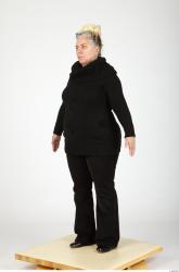 Whole Body Woman Casual Overweight Studio photo references